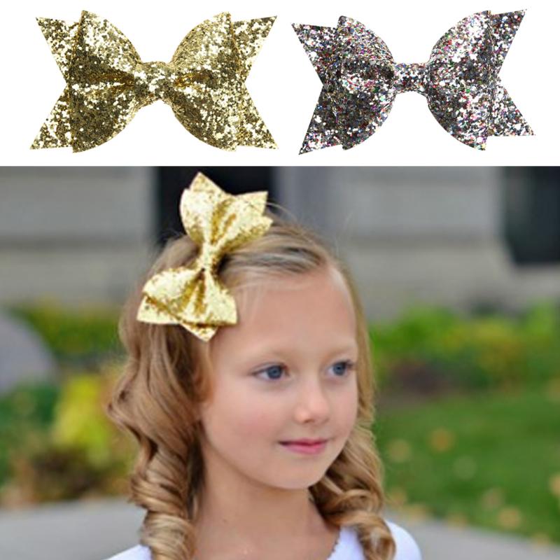 Children Glitter Bowknot