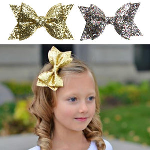 Children Glitter Bowknot